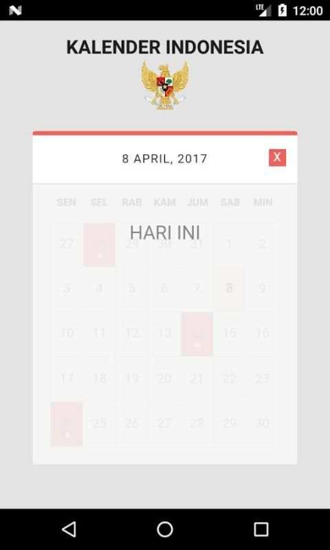 Kalender Indonesia 2017 6 تصوير الشاشة