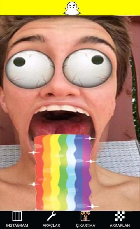 Selfie Snapсhаt filter&sticker screenshot 1