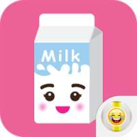 Emoticon Emojis of Milk Box on 9Apps