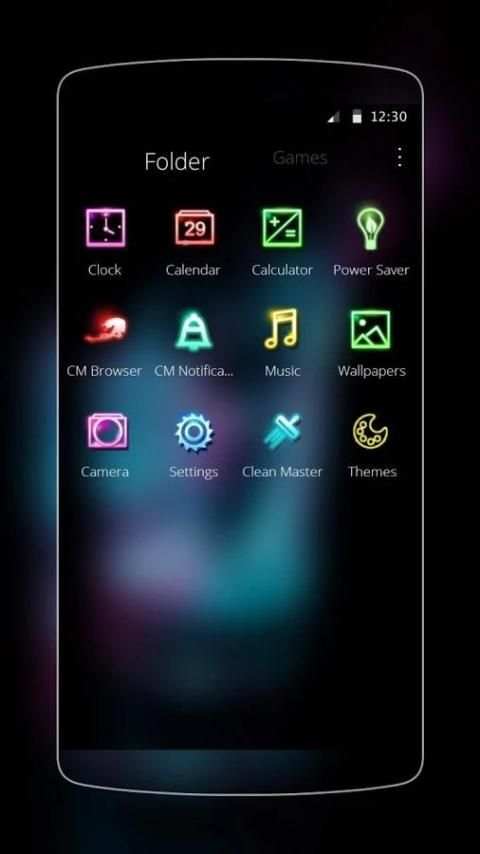 Blue Water Glass Theme screenshot 1