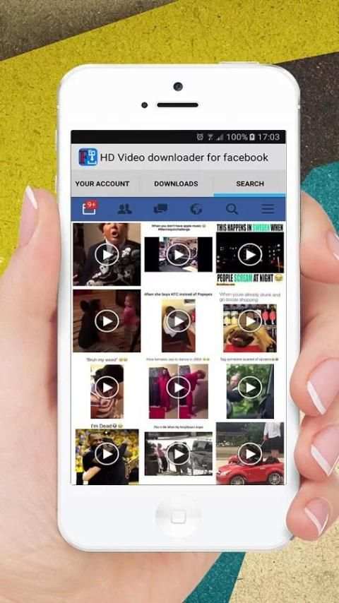 HD Video download for facebook screenshot 1