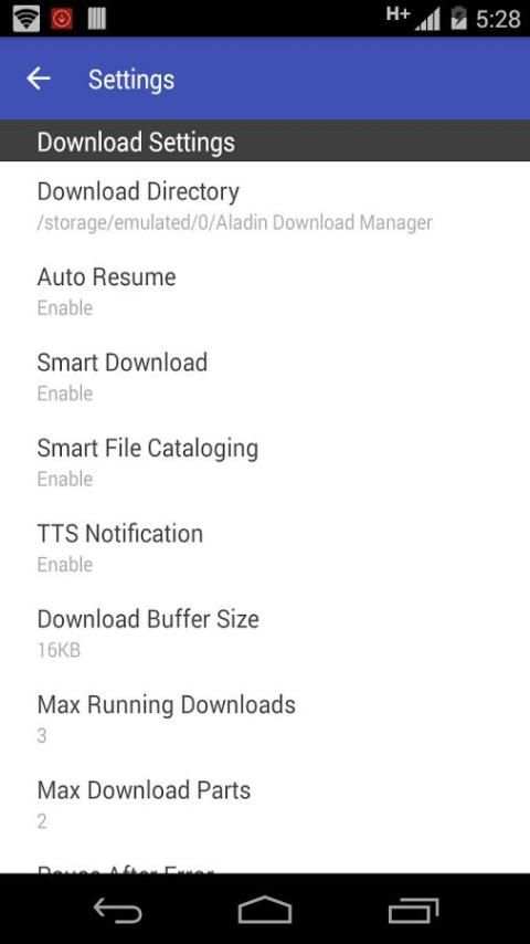 Aladin : Free Download Manager स्क्रीनशॉट 6