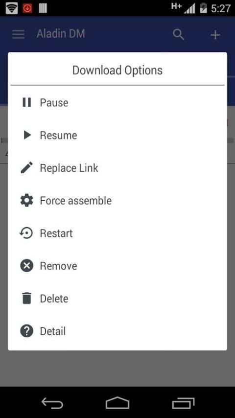 Aladin : Free Download Manager स्क्रीनशॉट 3