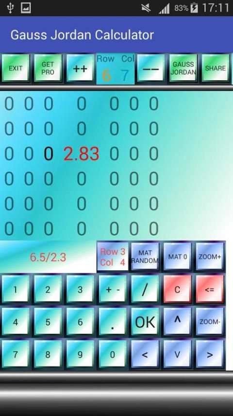 Gauss Jordan Calculator स्क्रीनशॉट 2