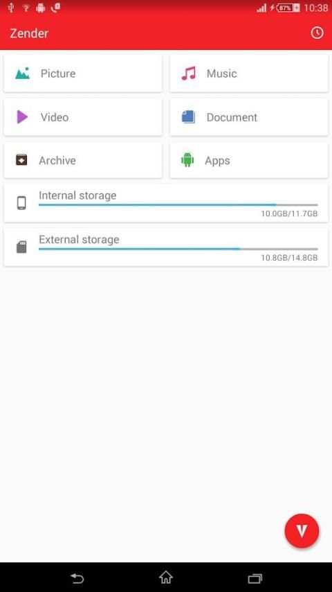 Zender File Transfer, Sharing स्क्रीनशॉट 2
