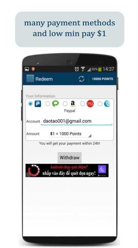 Cash Reward - Earn Free Money screenshot 1