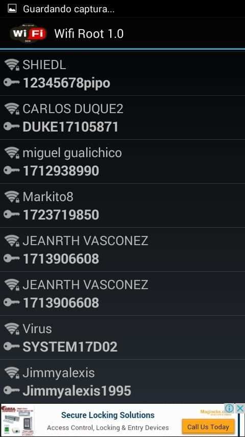 Wifi Password ROOT screenshot 2