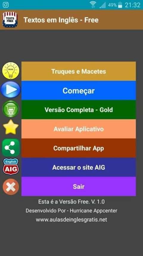 Textos em Inglês - Free screenshot 4