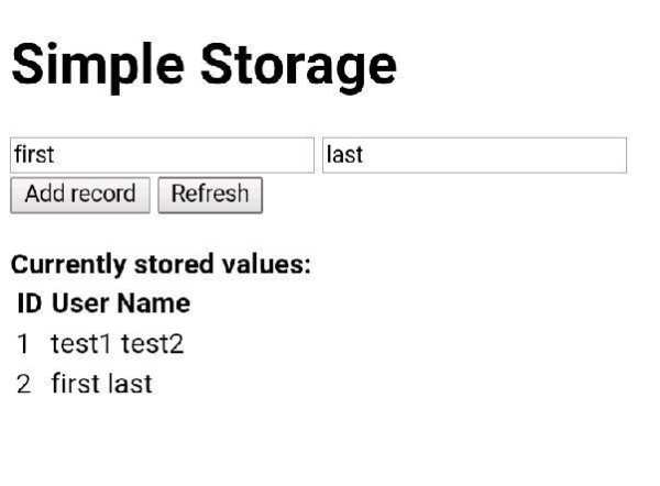 Storage using Web SQL - BETA скриншот 1