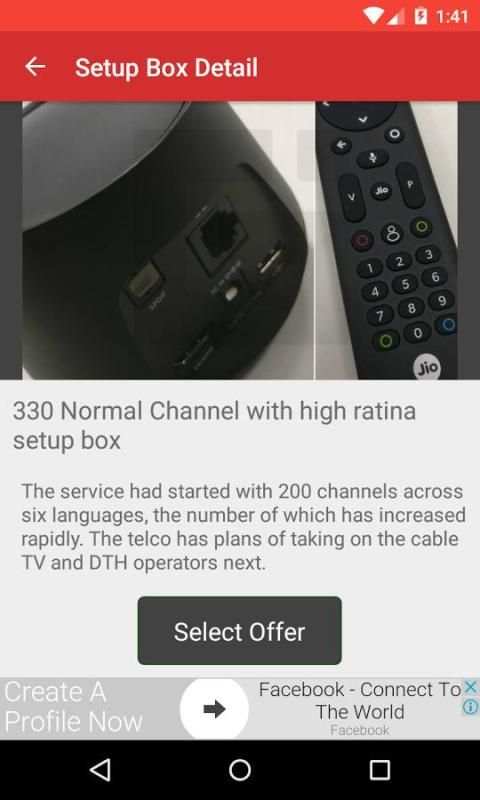 Free Jio DTH registration скриншот 1