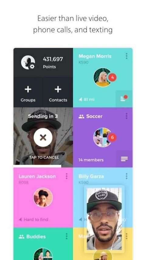 Tribe - Video messaging 3 تصوير الشاشة