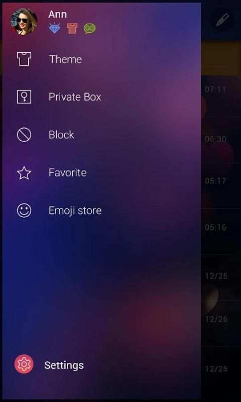 (FREE) GO SMS PRO FLARE THEME स्क्रीनशॉट 1