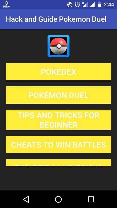 Hack and Guide Pokemon Duel screenshot 6