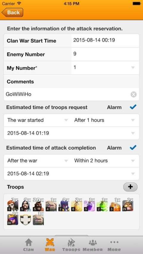Command Center for COC 8 تصوير الشاشة