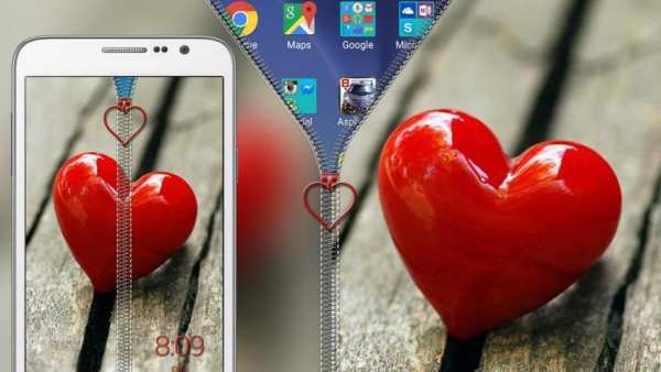 Heart Zipper Lock 4 تصوير الشاشة