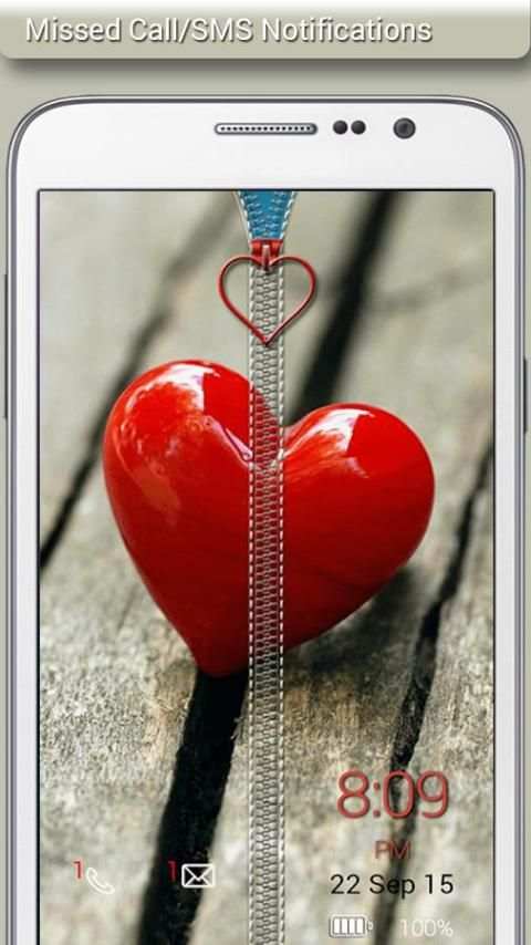 Heart Zipper Lock 2 تصوير الشاشة