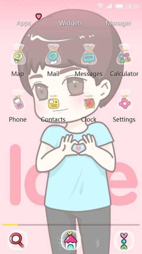 Miss U 91 Launcher Theme screenshot 1