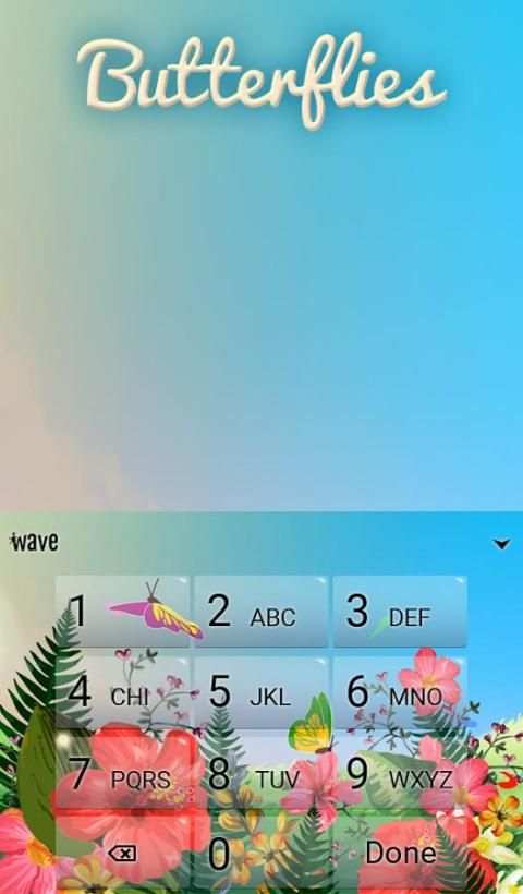 Kupu-kupu Animasi Papan Tuts screenshot 2