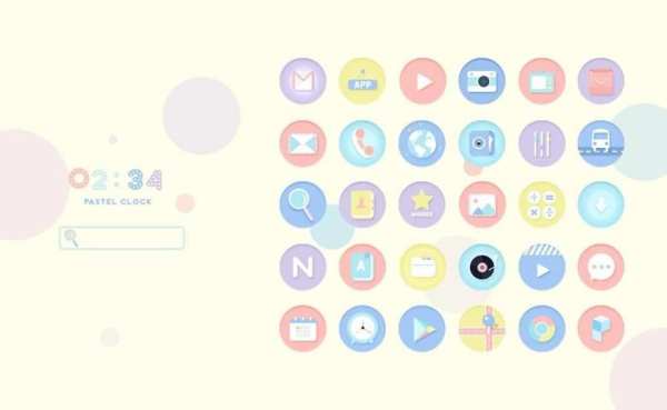 Tema pastel putaran widget screenshot 4