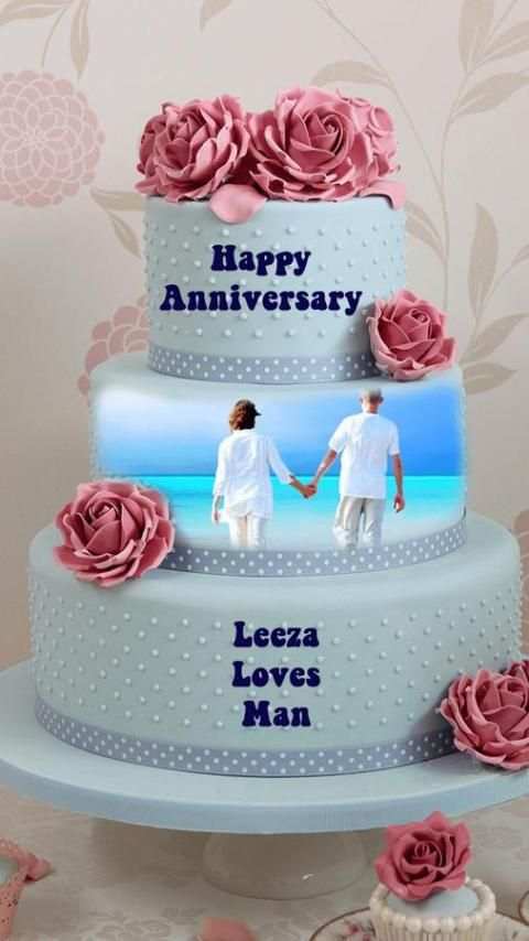 Name Photo On Anniversary Cake screenshot 3