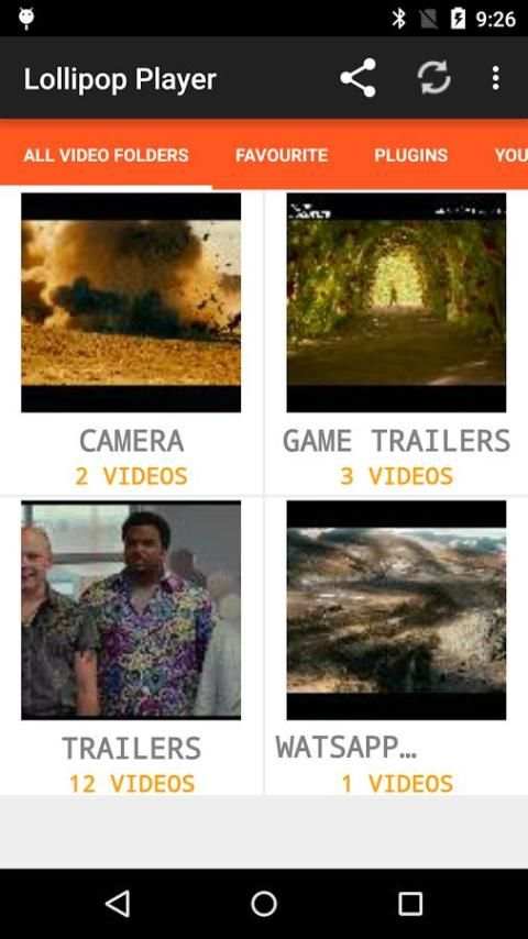 Video Player Lollipop Android5 screenshot 1