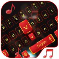 Red Robot Music keyboard Theme