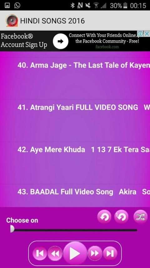 top 100 hindi songs 2016 MP3 स्क्रीनशॉट 2