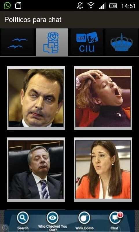 Políticos para Chat & What'sUp screenshot 3