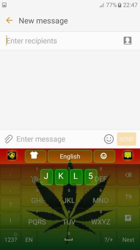Weed Reggae Keyboard скриншот 1
