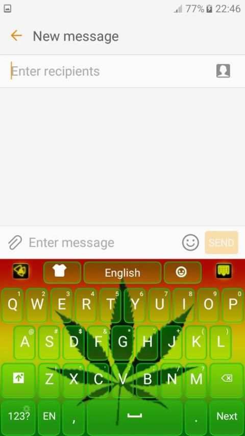 Weed Reggae Keyboard 6 تصوير الشاشة