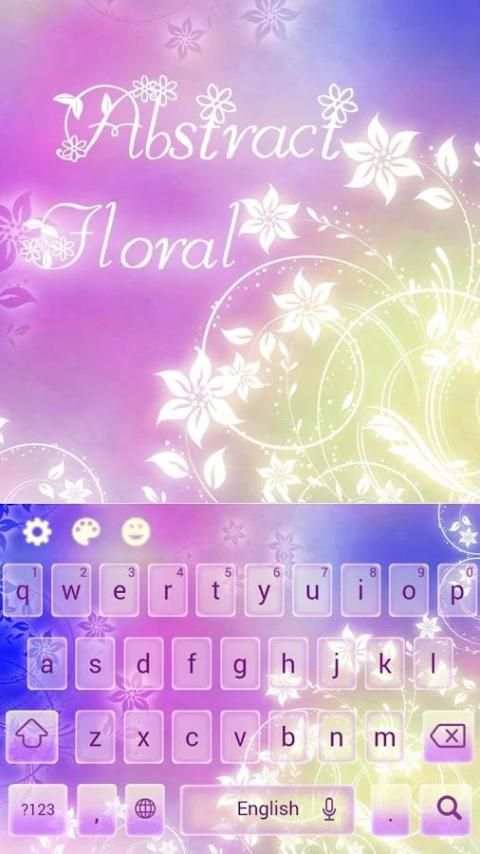 Floral Abstract-Keyboard скриншот 2