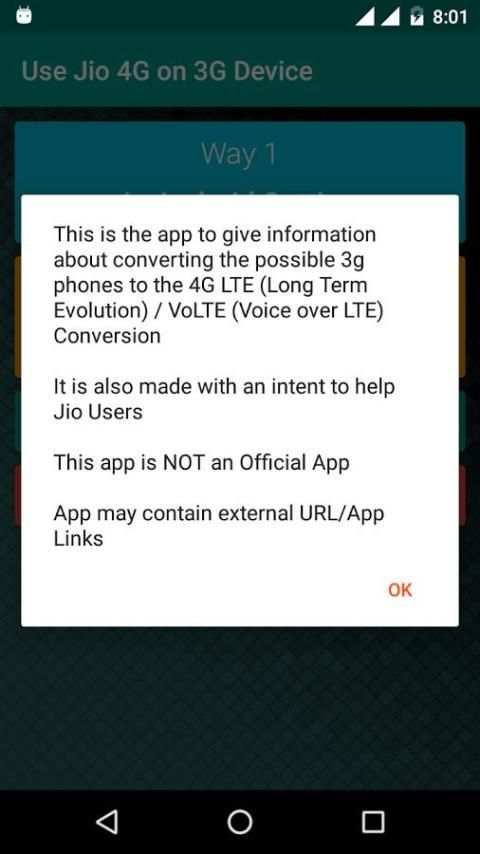 Use 4G on 3G Phone Jio VoLTE 2 تصوير الشاشة