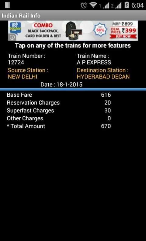 Indian Rail स्क्रीनशॉट 4