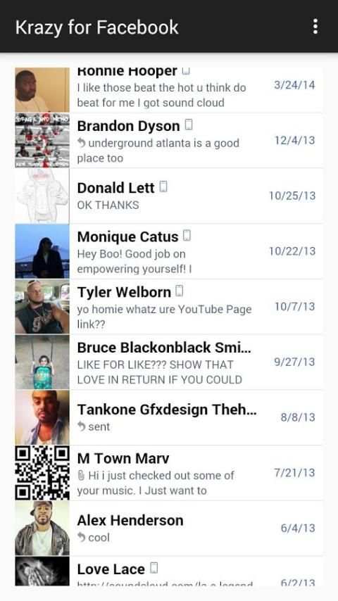 Krazy for Facebook screenshot 1