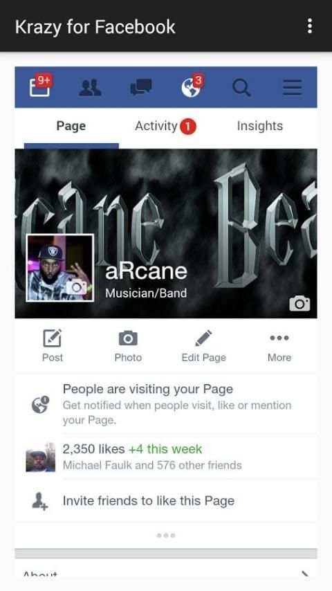 Krazy for Facebook screenshot 2
