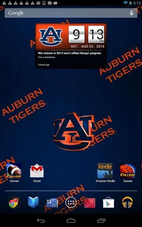 Auburn Tigers Live Clock скриншот 6