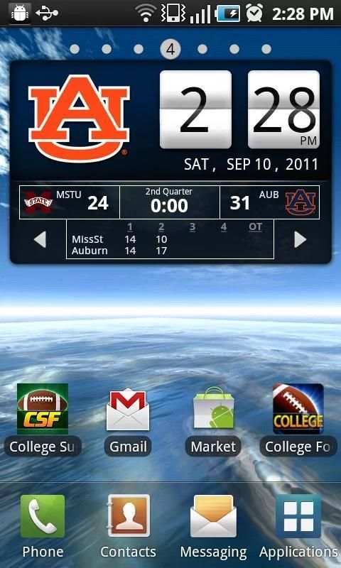 Auburn Tigers Live Clock скриншот 11