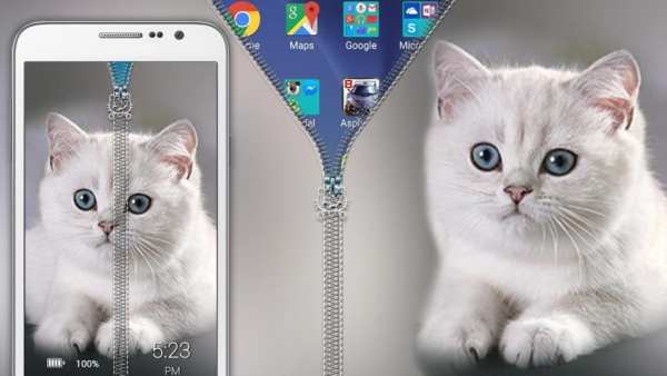 Kitty Zipper Lock 4 تصوير الشاشة