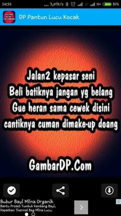 DP Pantun Lucu Kocak 1 تصوير الشاشة