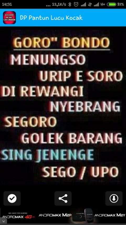 DP Pantun Lucu Kocak 2 تصوير الشاشة