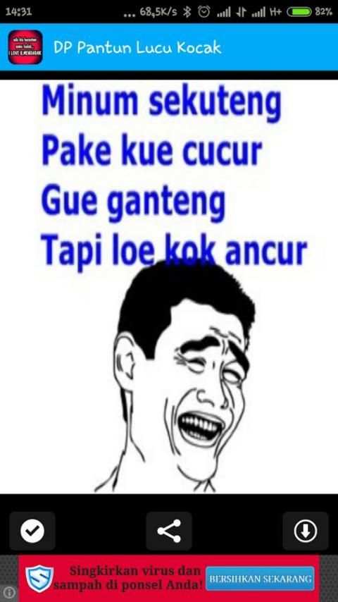 DP Pantun Lucu Kocak 3 تصوير الشاشة