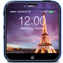 Rainy Paris Lock Screen icon