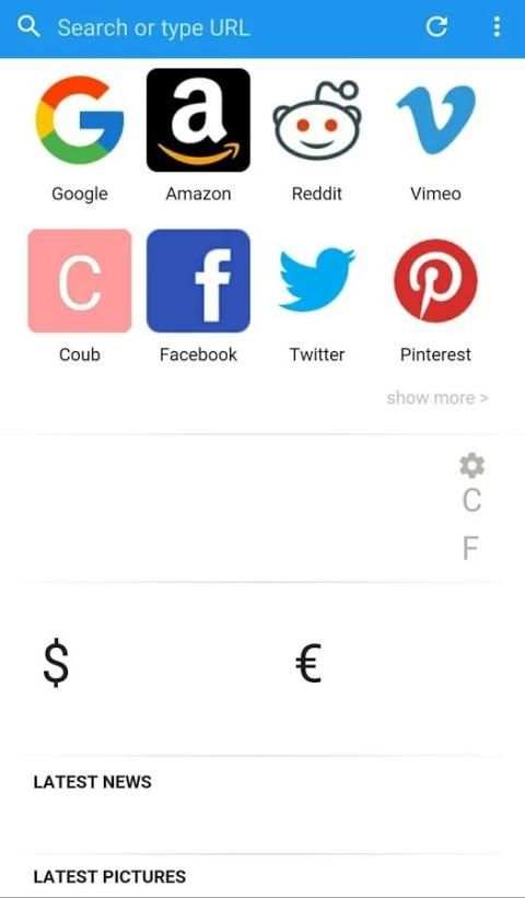 Lightning browser screenshot 2