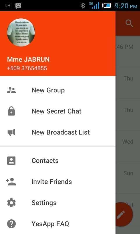 YesApp Messenger screenshot 1