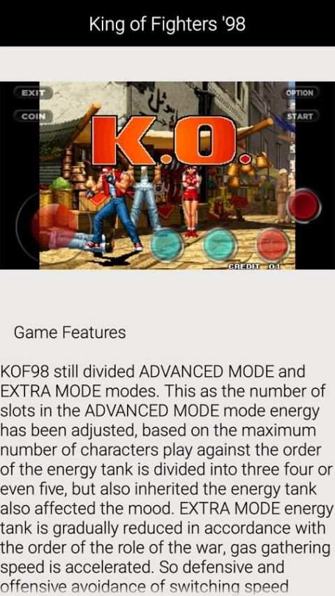 Guide for King of Fighters 98 screenshot 2