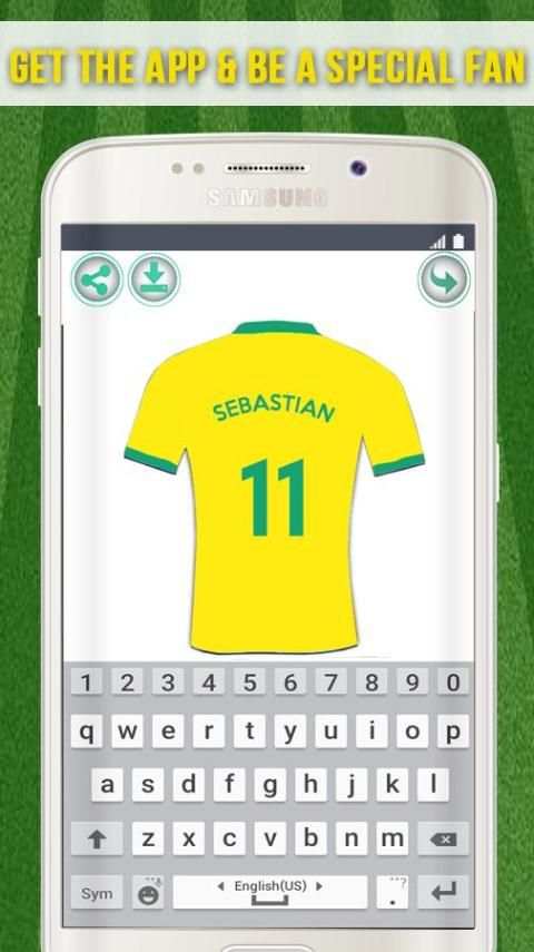 Name in Football Jersey Joke screenshot 1