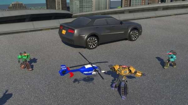 Mini Police War Robot скриншот 7