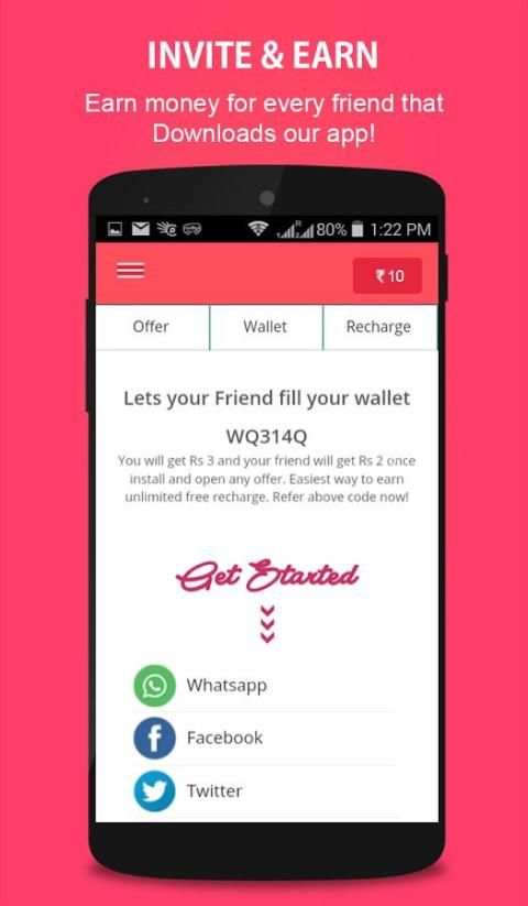 Free Recharge - Earn TalkTime скриншот 2