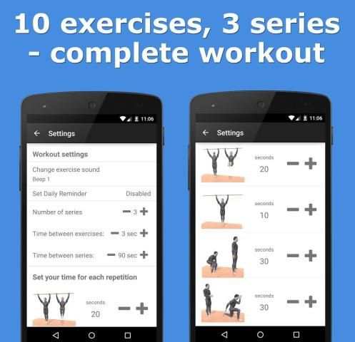 Pull-Up Bar Workout скриншот 2