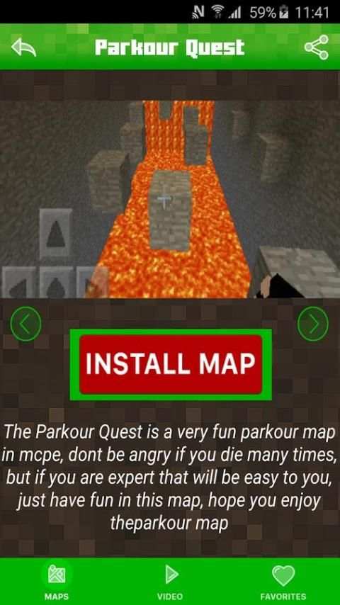 Maps for Minecraft PE Parkour screenshot 2